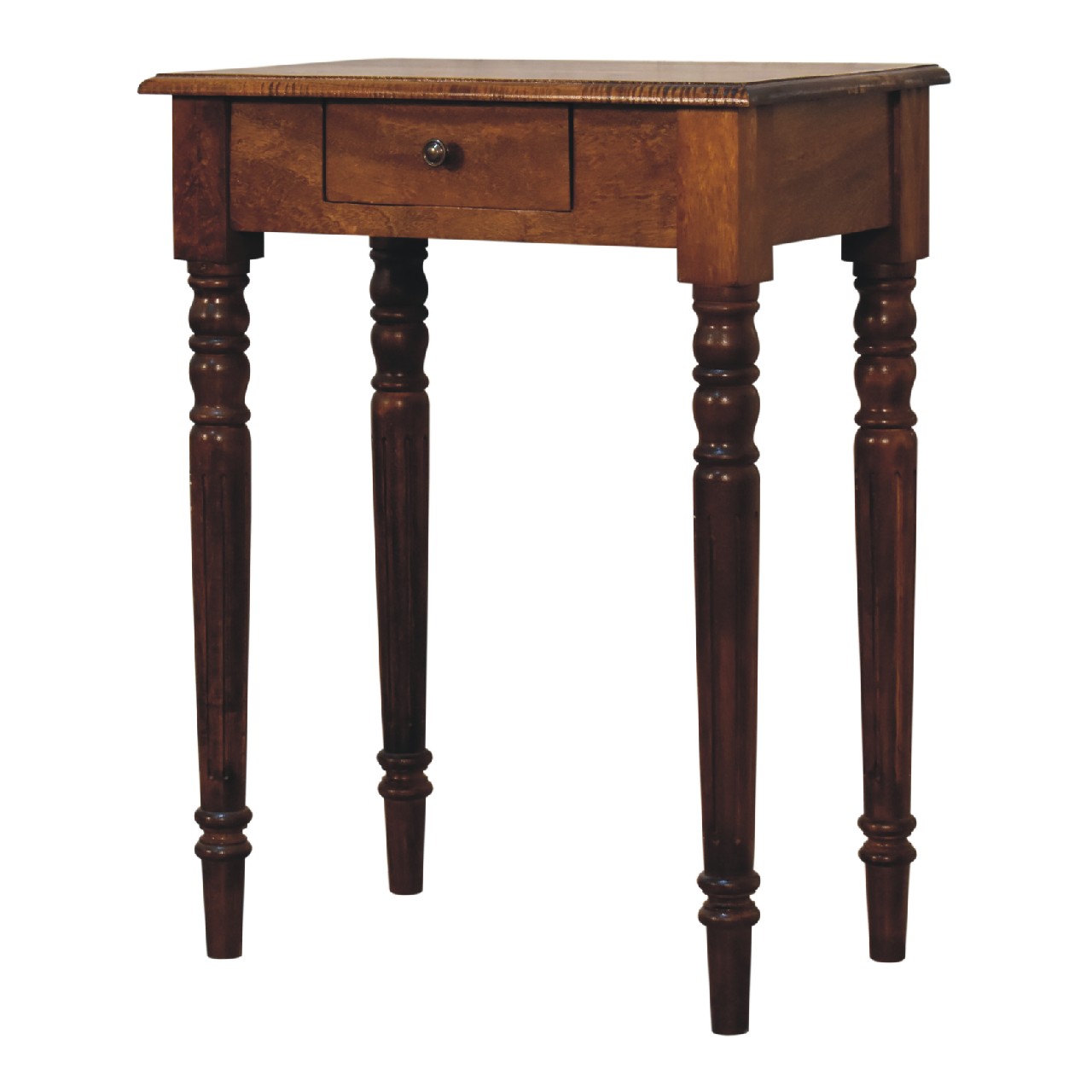 Chestnut Turned Leg Writing Desk - Image 3