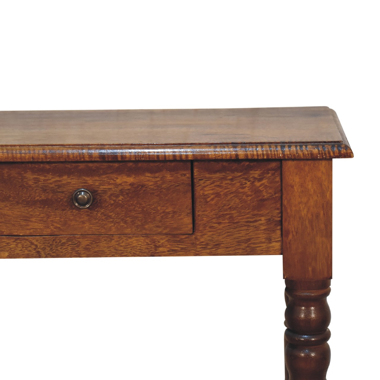 Chestnut Turned Leg Writing Desk - Image 5