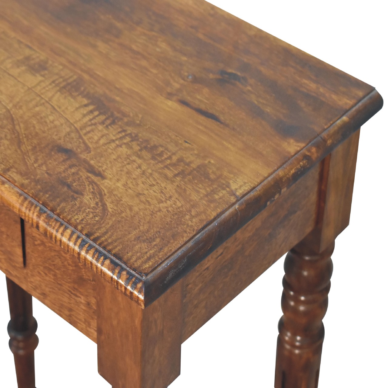 Chestnut Turned Leg Writing Desk - Image 6