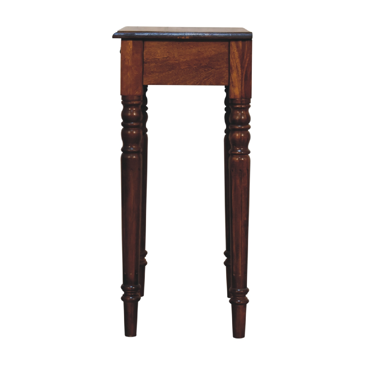 Chestnut Turned Leg Writing Desk - Image 9