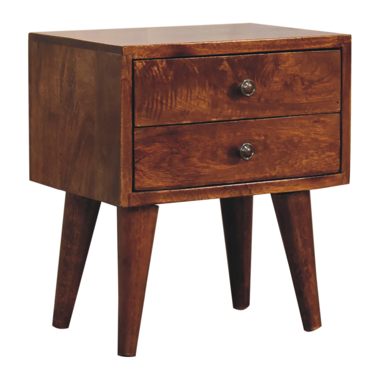 Mini Chestnut Modern Bedside - Image 3