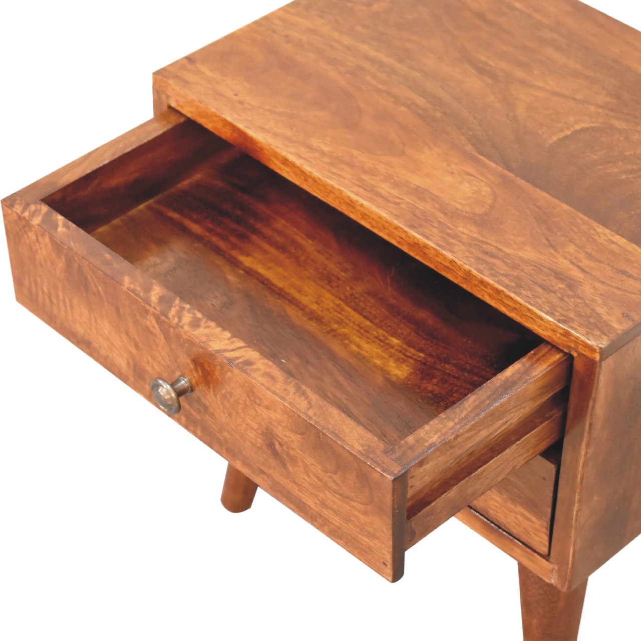 Mini Chestnut Modern Bedside - Image 7