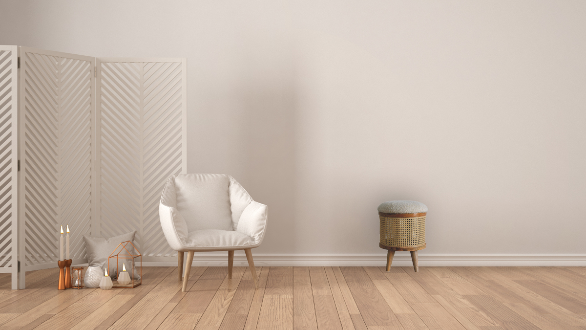 Cream Boucle Larissa Footstool - Image 9