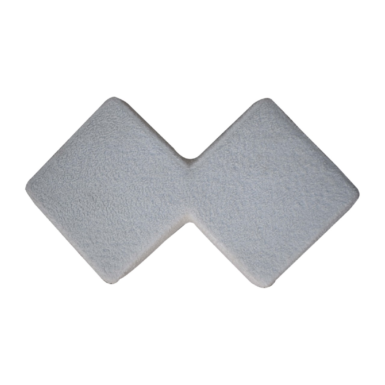 White Boucle Twin Footstool - Image 8