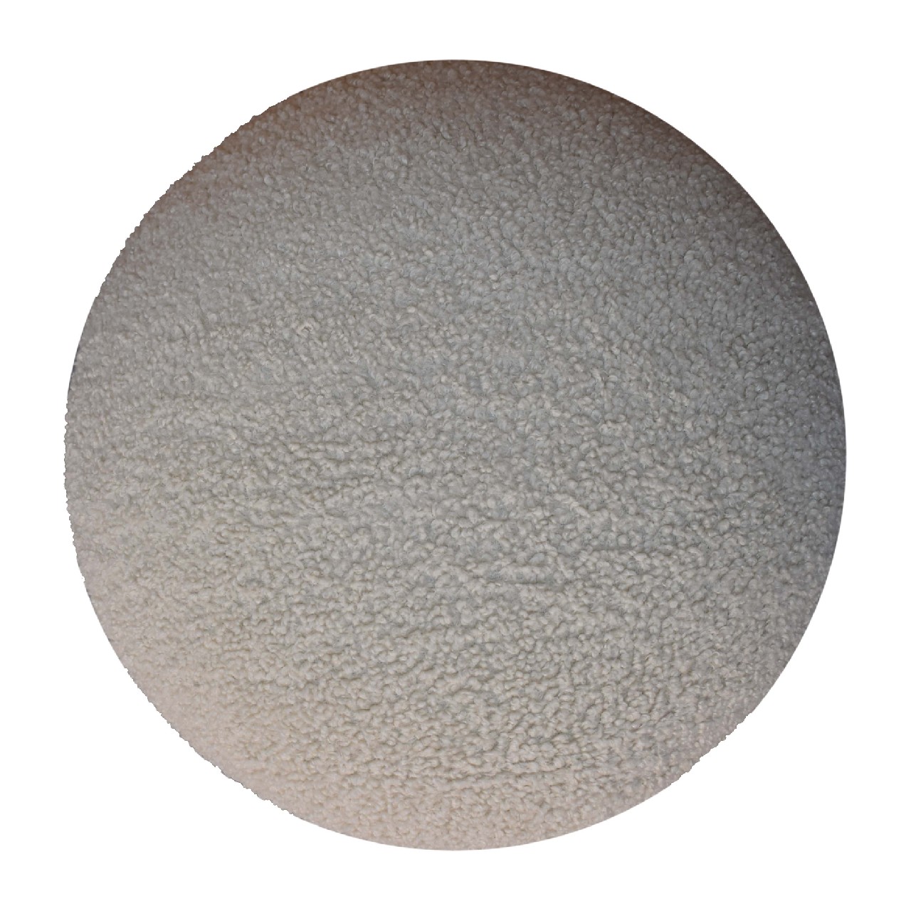 Cream Boucle Mushroom Footstool - Image 6