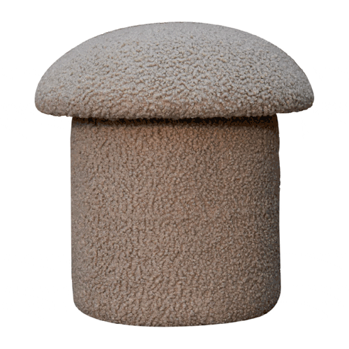 Mud Boucle Mushroom Footstool - Image 8