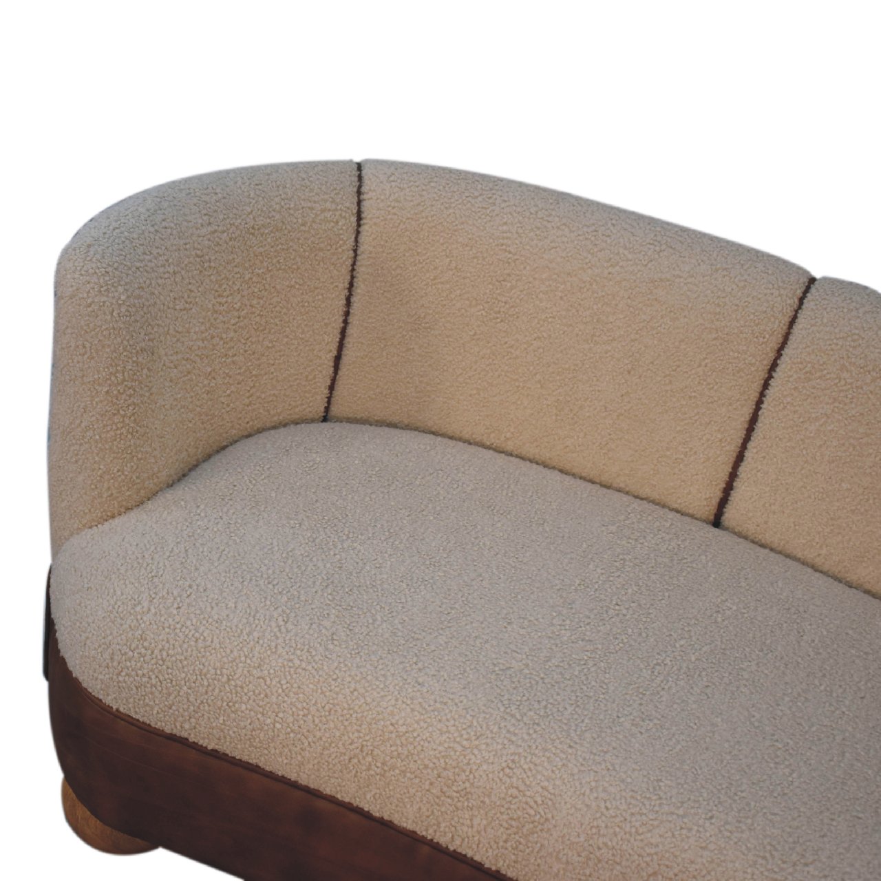 Boucle Cream Buffalo Small Sofa - Image 5