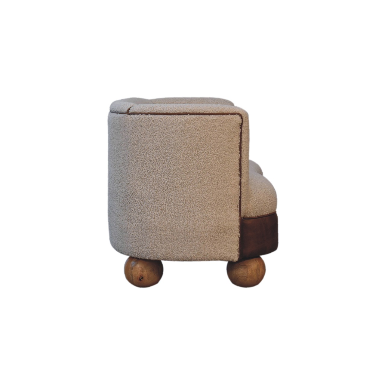 Boucle Cream Buffalo Small Sofa - Image 9