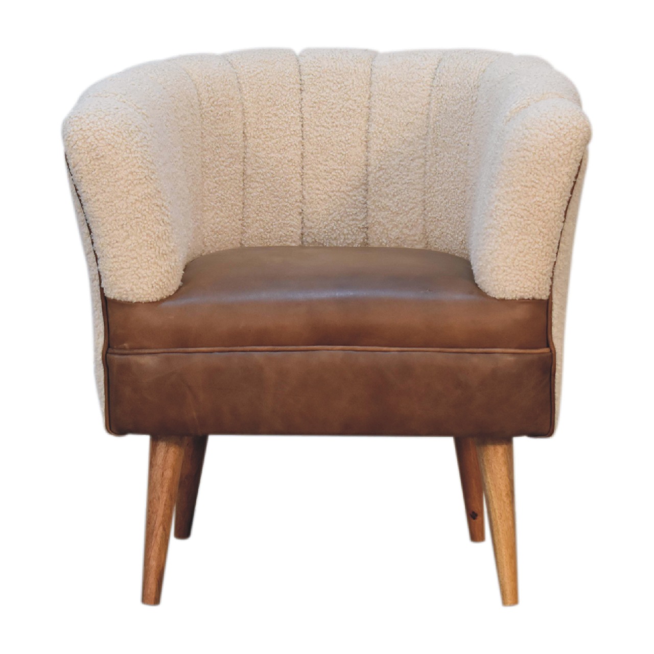 Boucle Cream Buffalo Armchair - Image 2