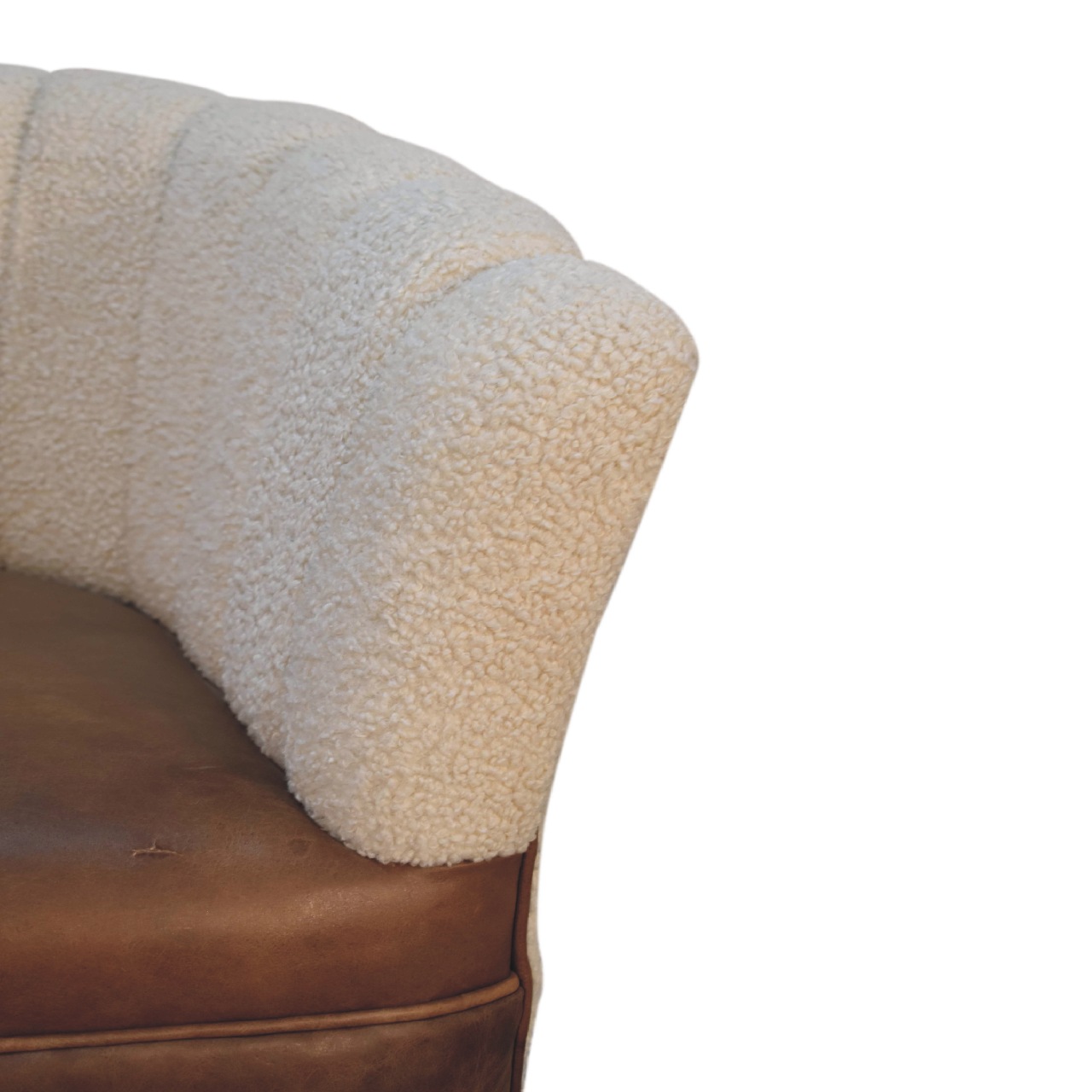 Boucle Cream Buffalo Armchair - Image 5