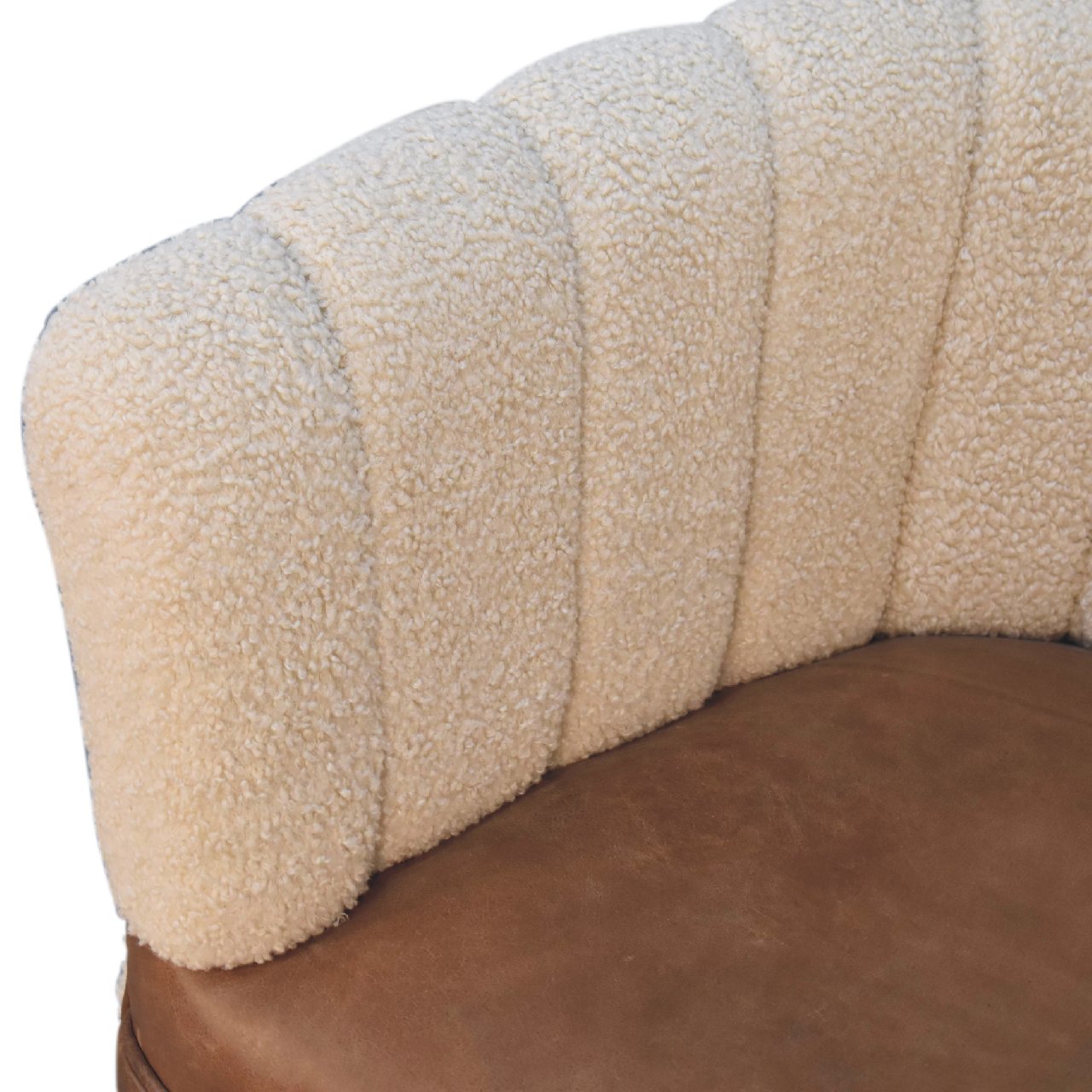 Boucle Cream Buffalo Armchair - Image 6