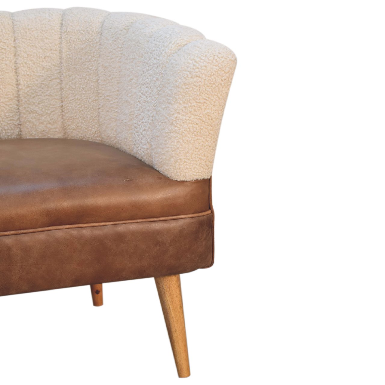 Boucle Cream Buffalo Armchair - Image 7