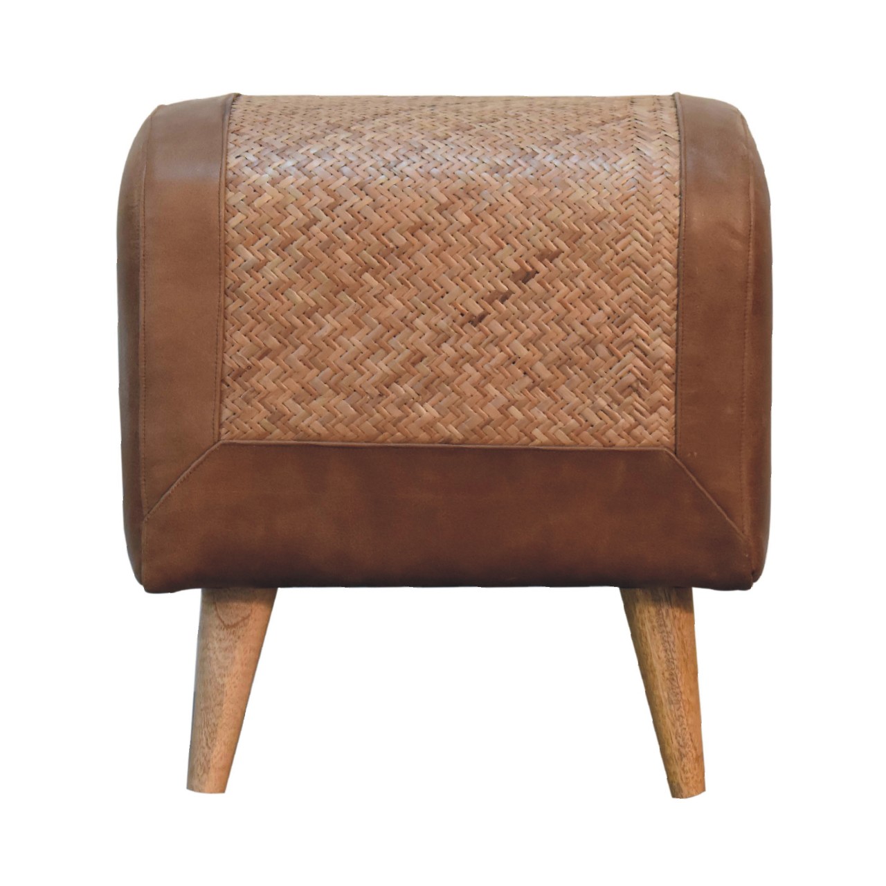 Seagrass Buffalo Square Footstool - Image 2