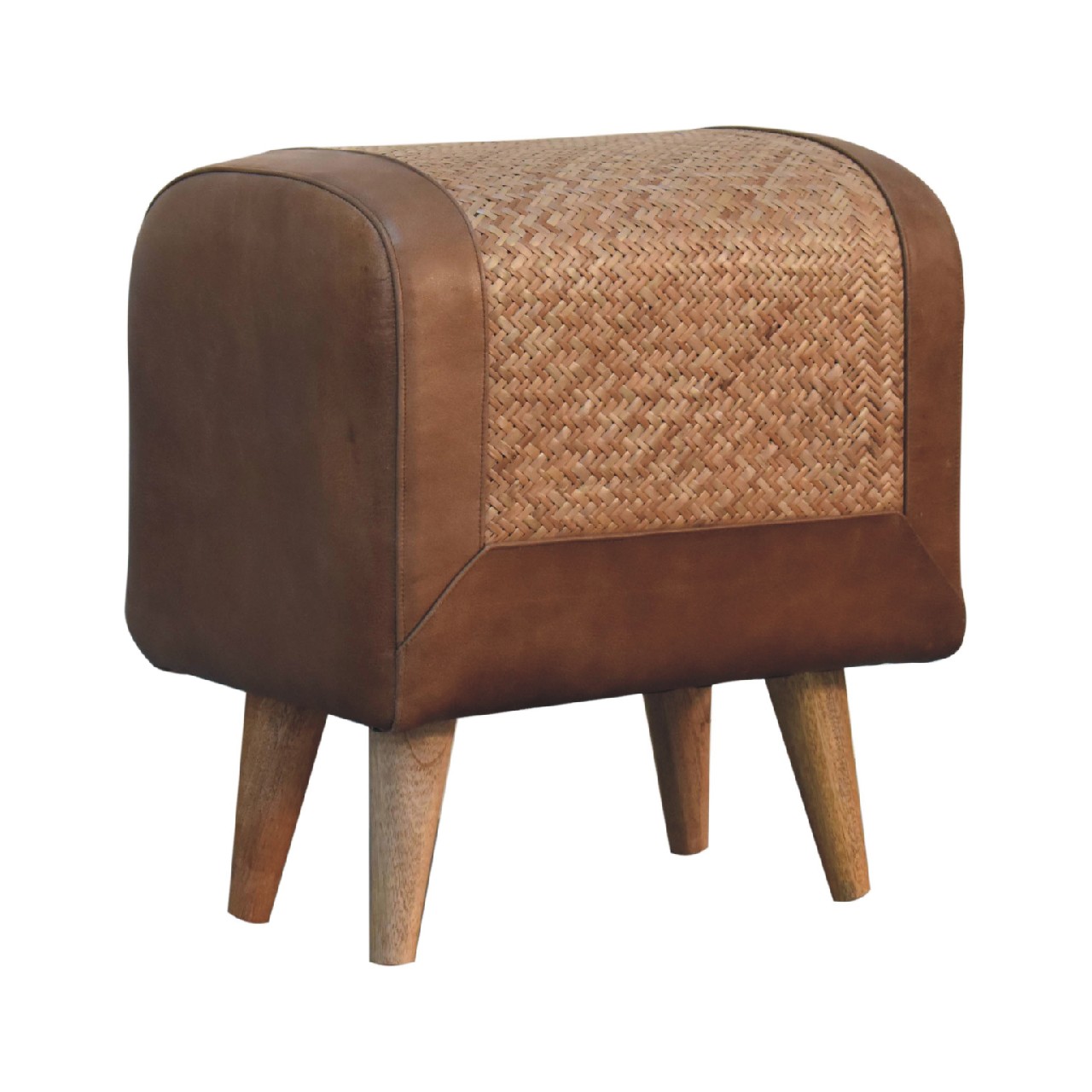 Seagrass Buffalo Square Footstool - Image 3