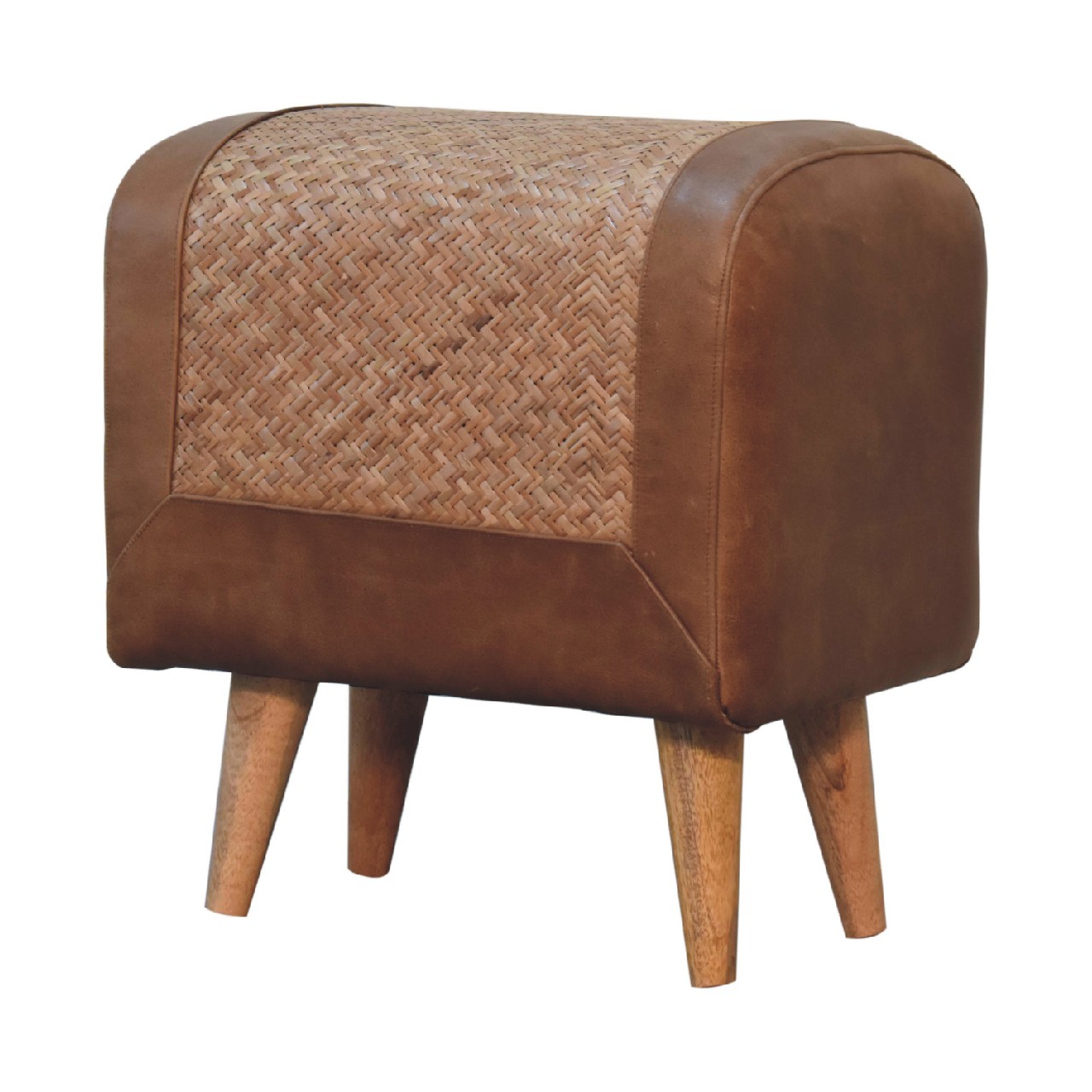 Seagrass Buffalo Square Footstool - Image 4