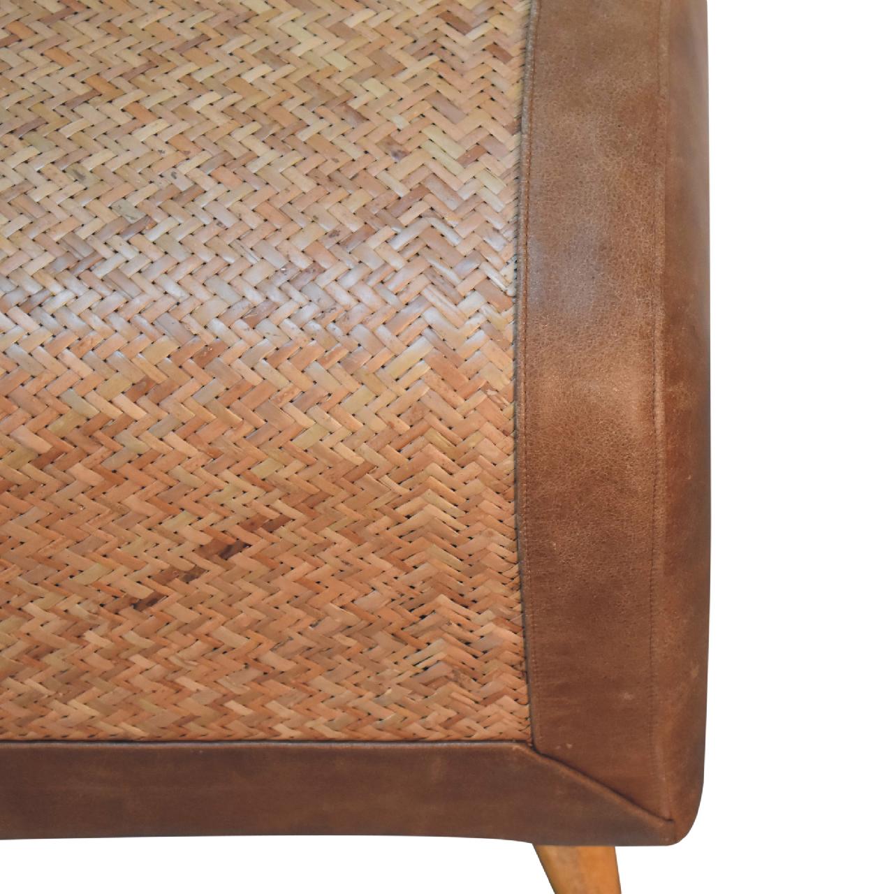Seagrass Buffalo Square Footstool - Image 5
