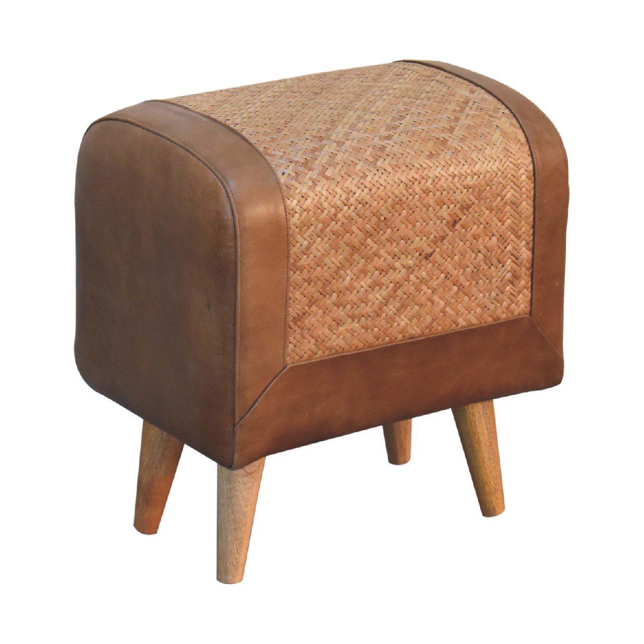 Seagrass Buffalo Square Footstool - Image 6