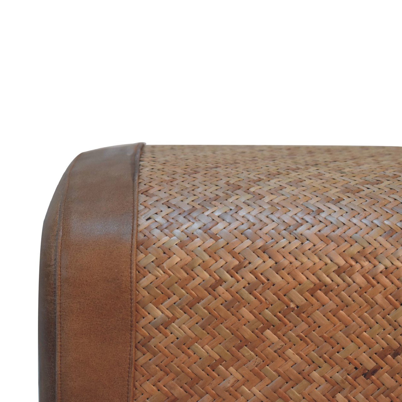 Seagrass Buffalo Square Footstool - Image 7