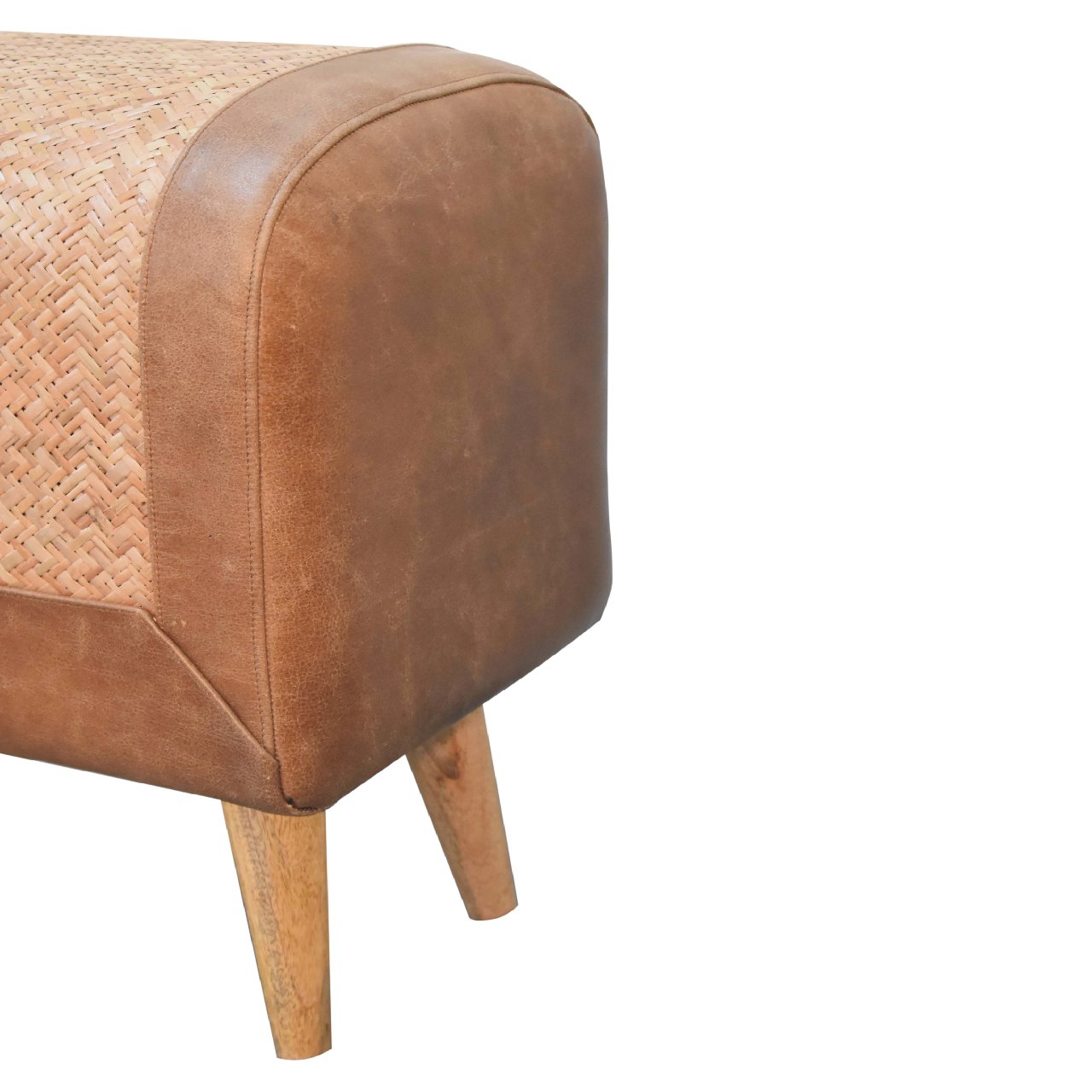 Seagrass Buffalo Square Footstool - Image 8