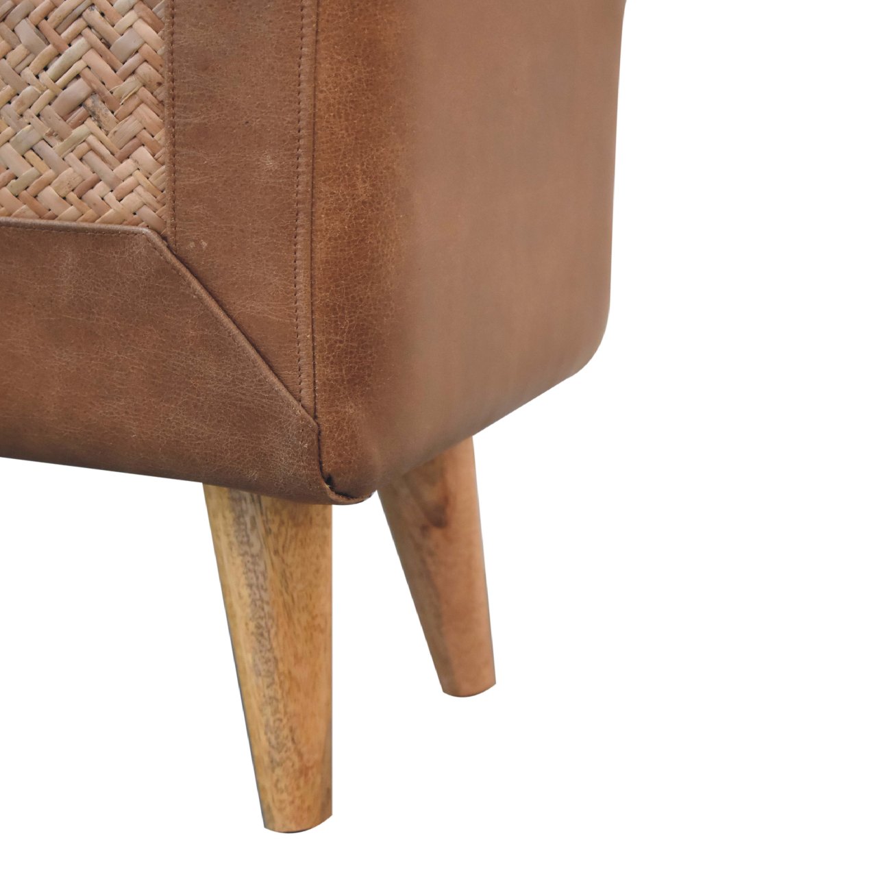 Seagrass Buffalo Square Footstool - Image 9