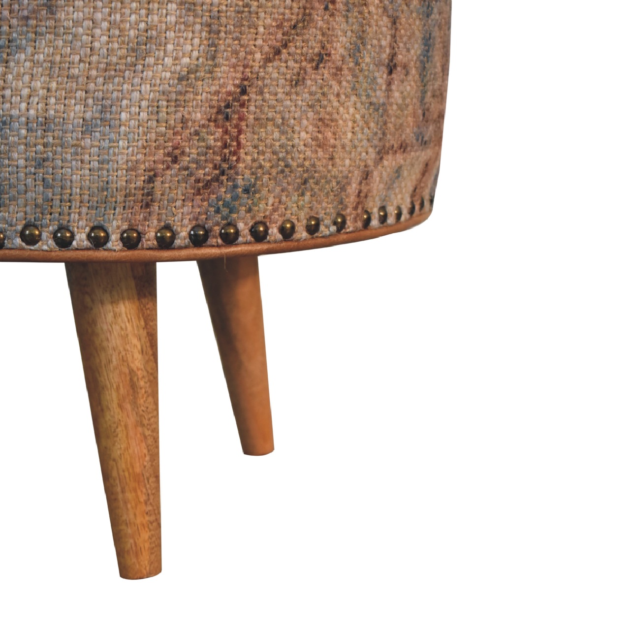 Haven Durrie Round Footstool - Image 5
