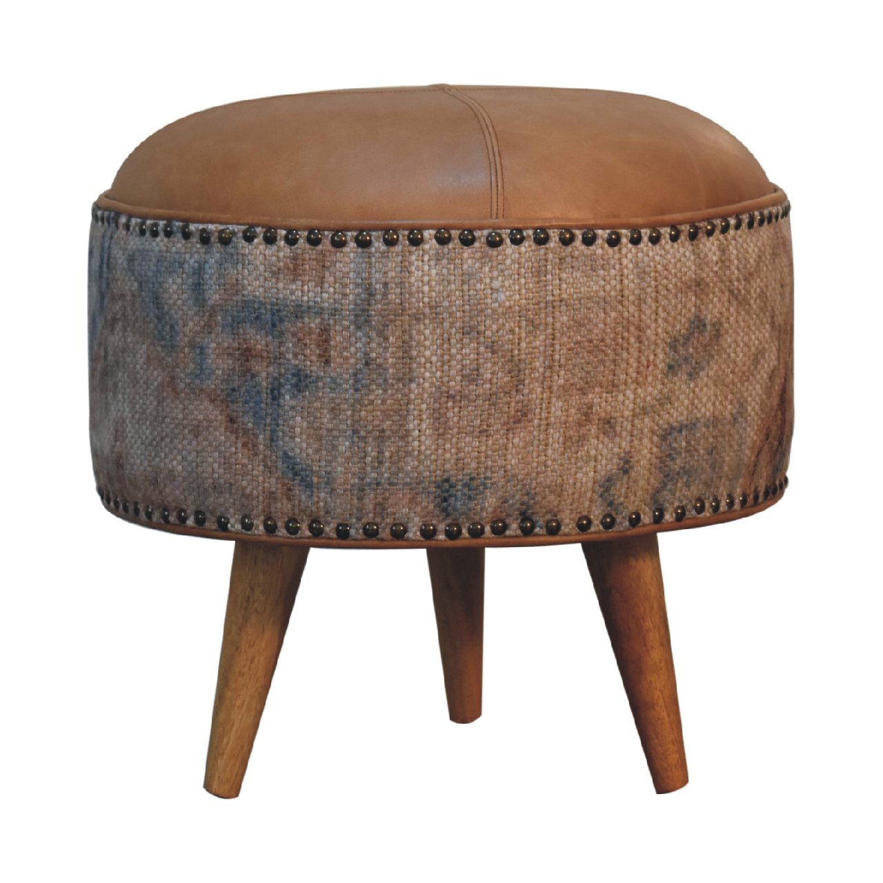 Haven Durrie Round Footstool - Image 8