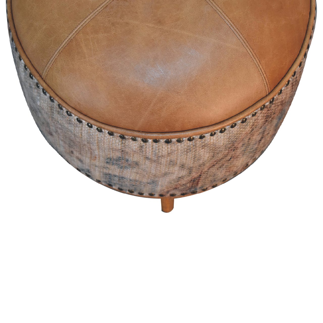 Haven Durrie Round Footstool - Image 9