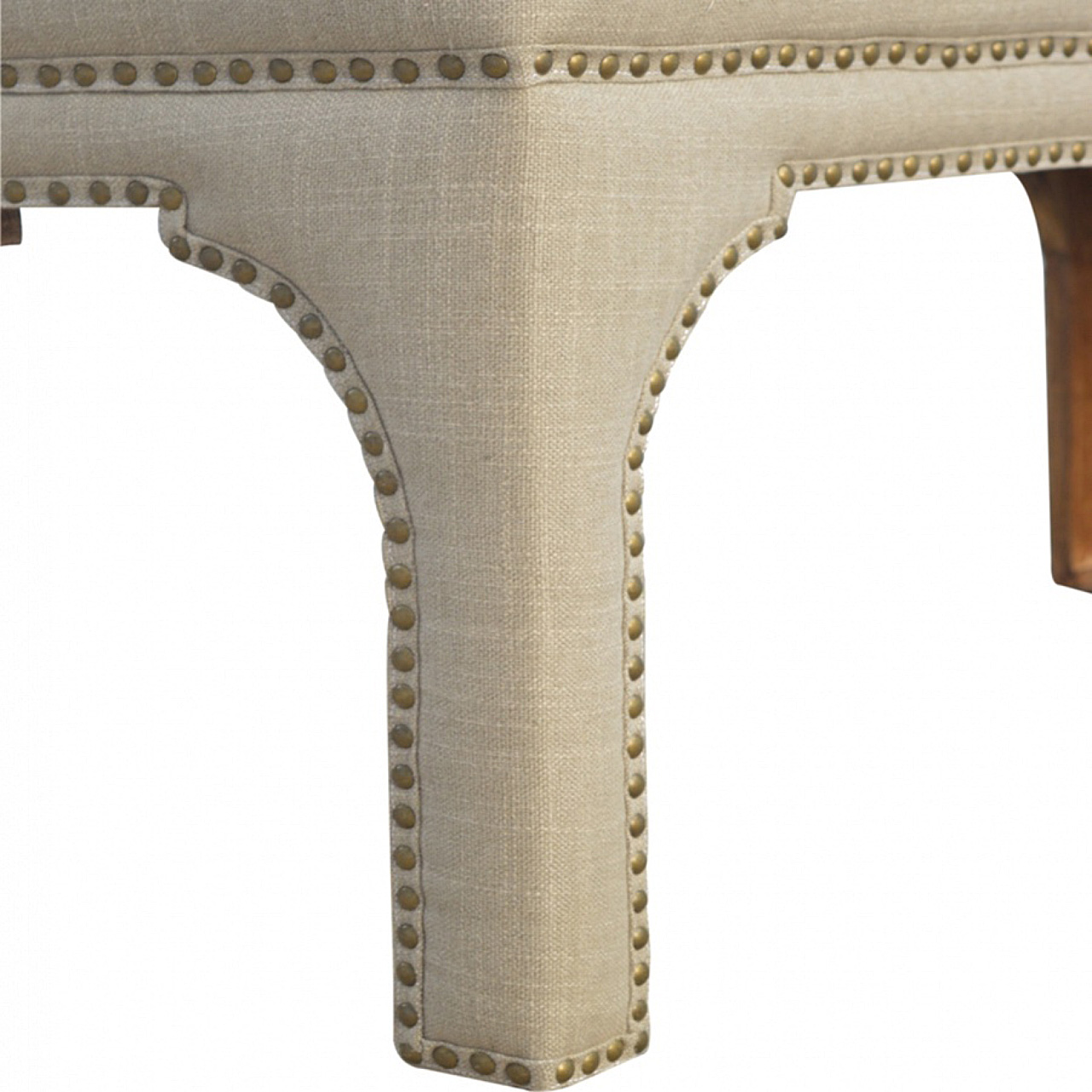 Mud Linen Occasional Bench - Image 7