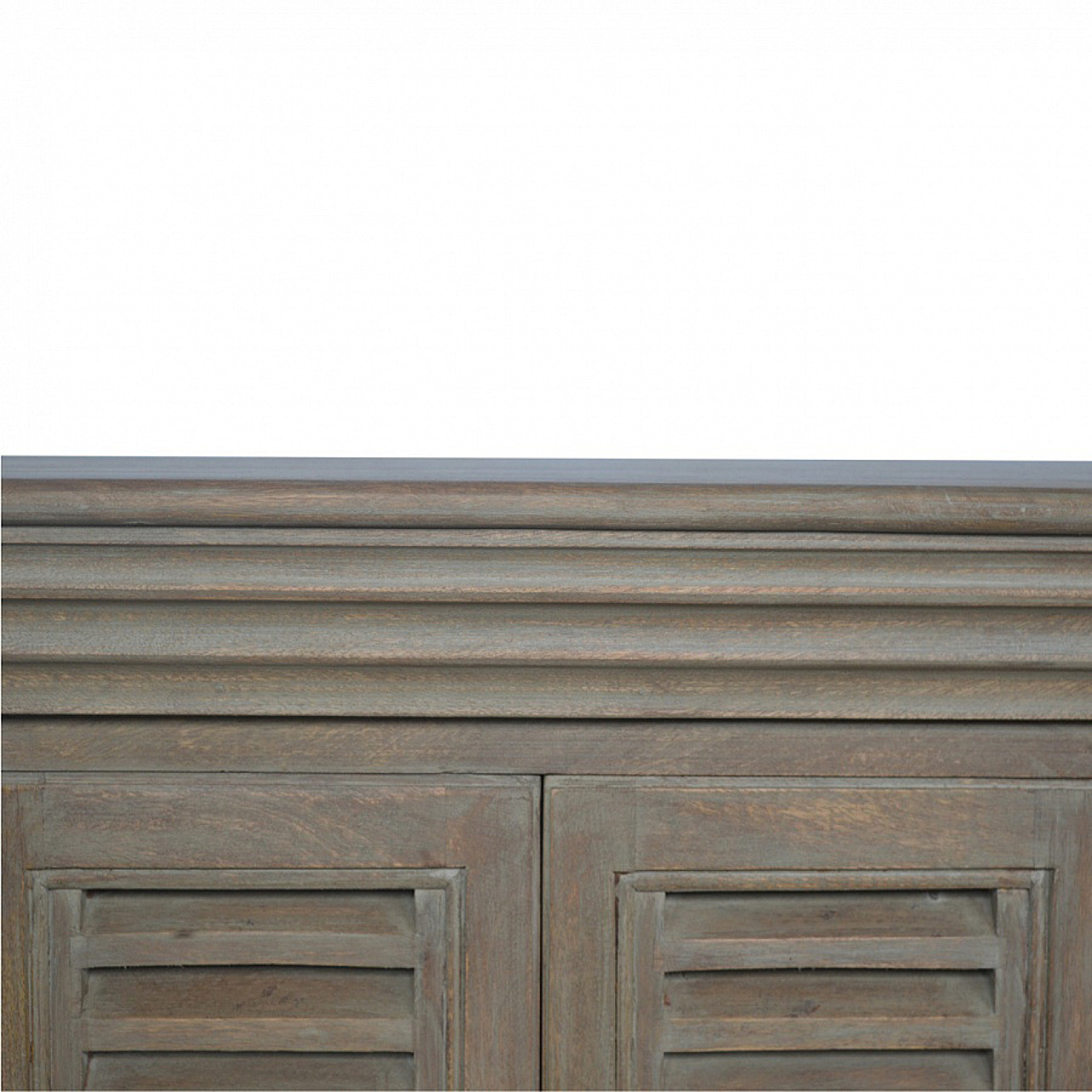 Grey Wash Shutter TV Cabinet - Image 5