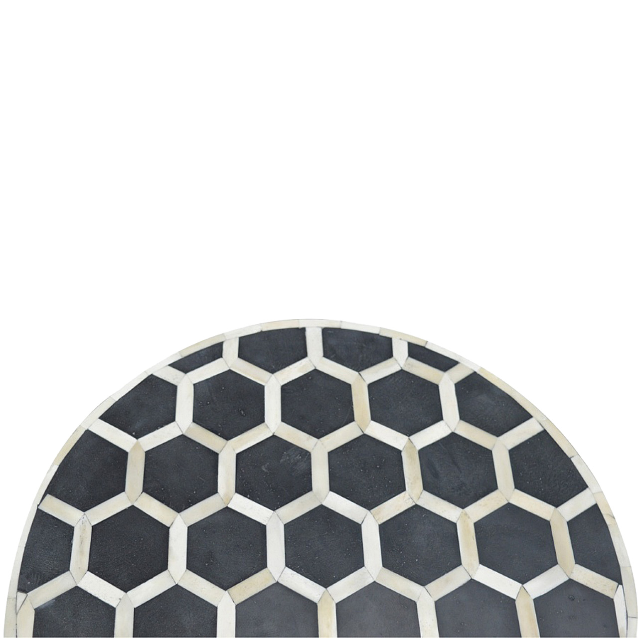 Cylindrical Bone Inlay Footstool - Image 4