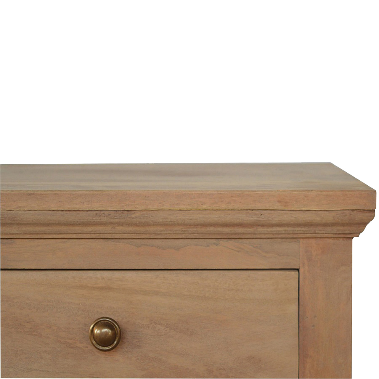 3 Drawer Mango Wood Bedside Table - Image 5