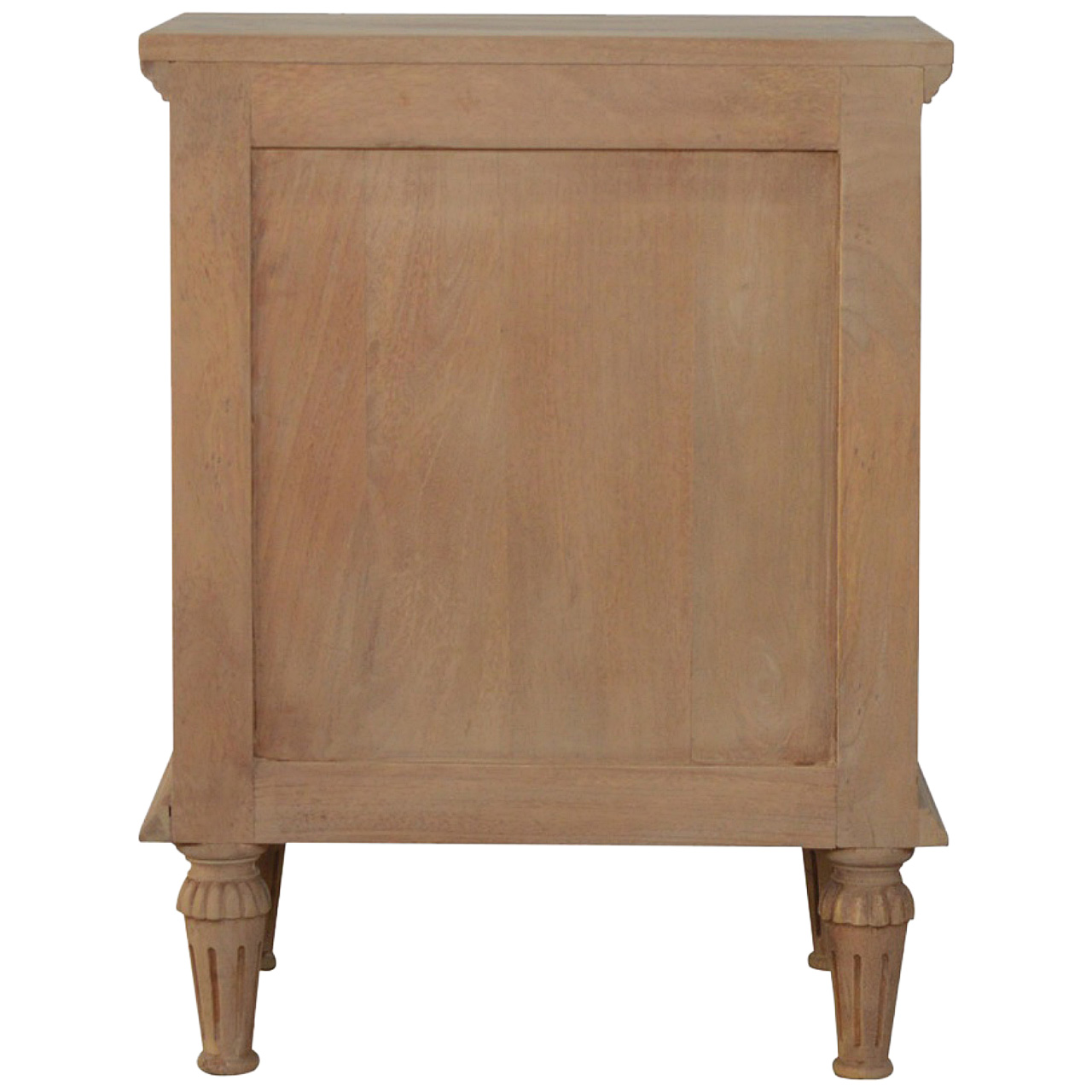 3 Drawer Mango Wood Bedside Table - Image 9