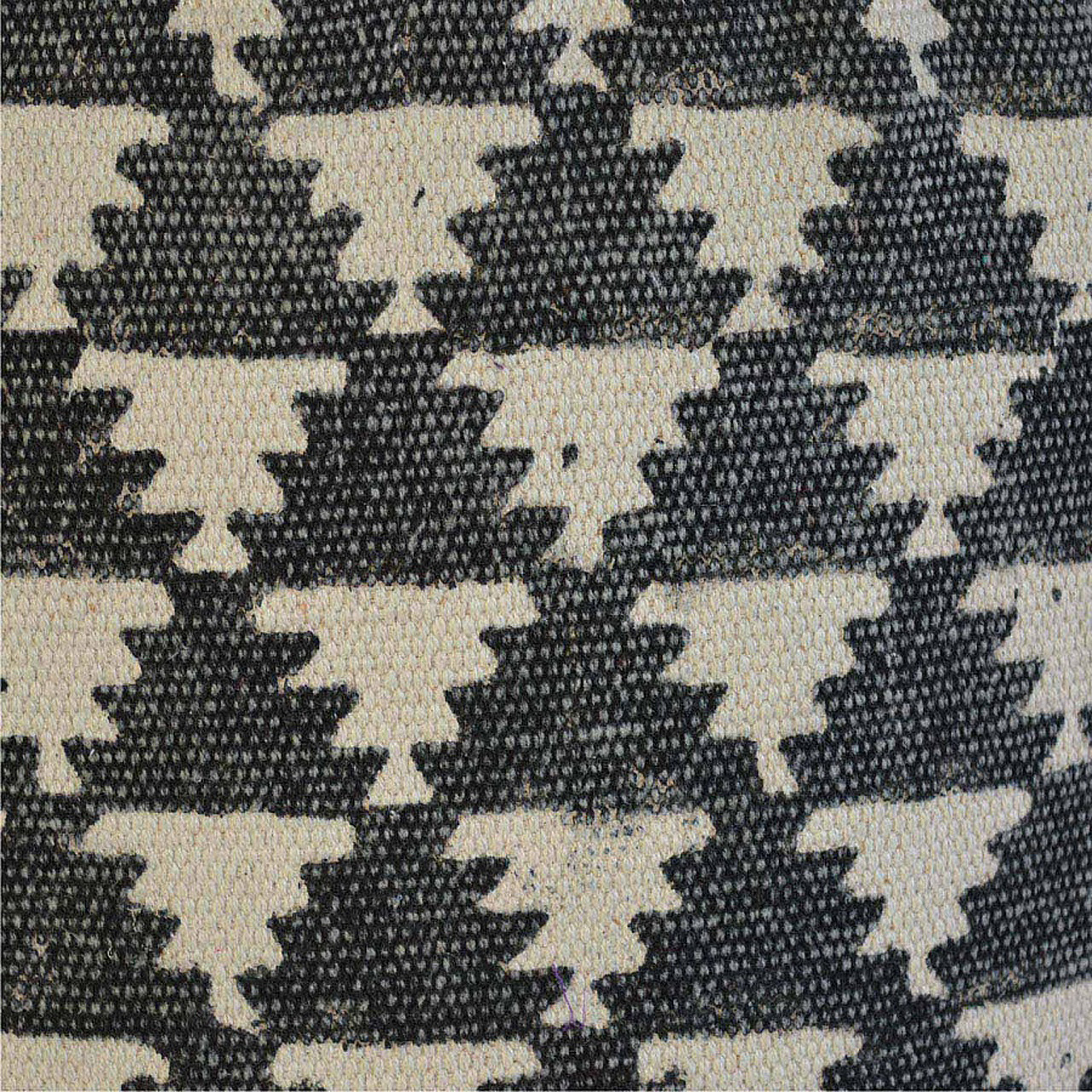 Jute Durrie Round Footstool - Image 4