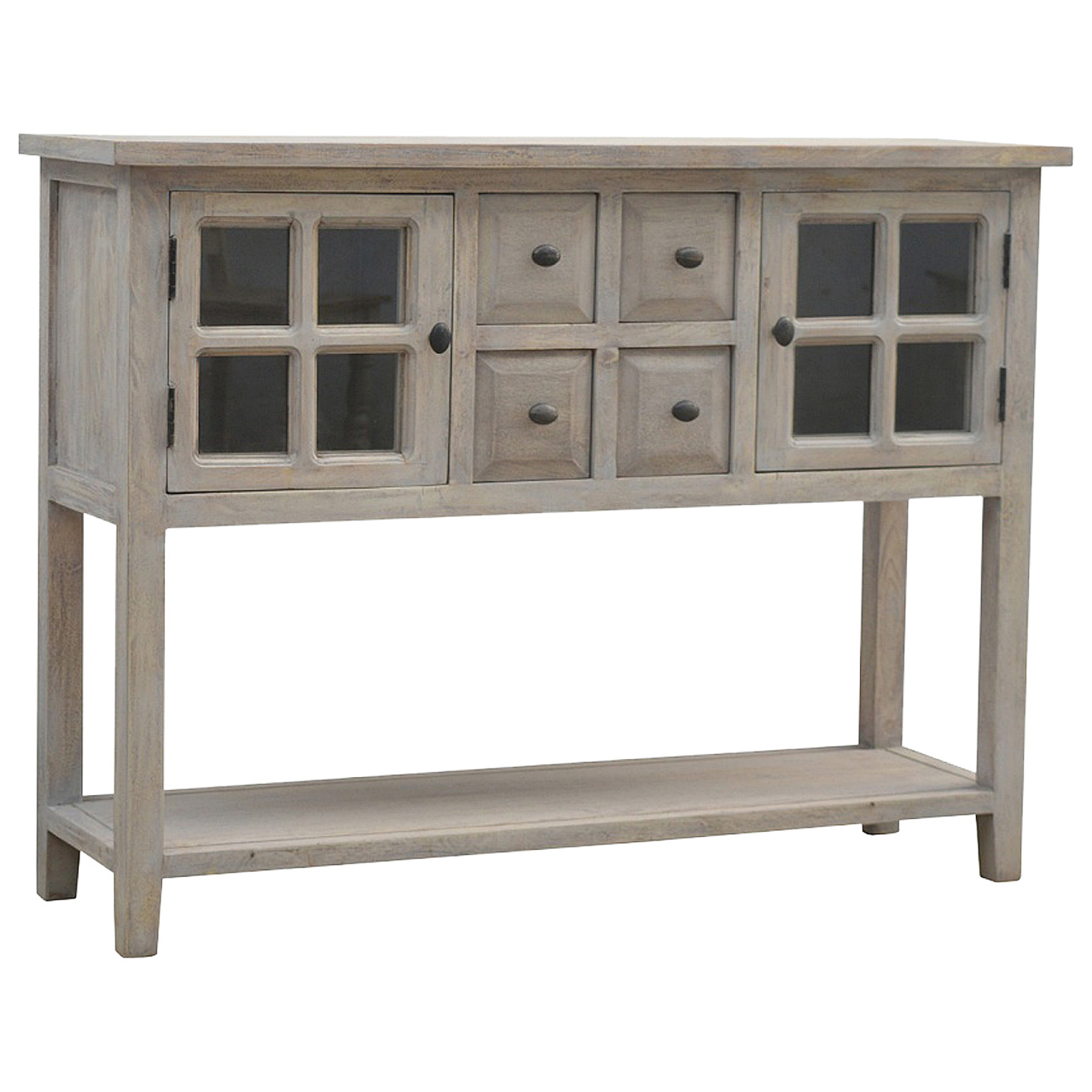 2 Door 4 Drawer Glazed Console - Image 2