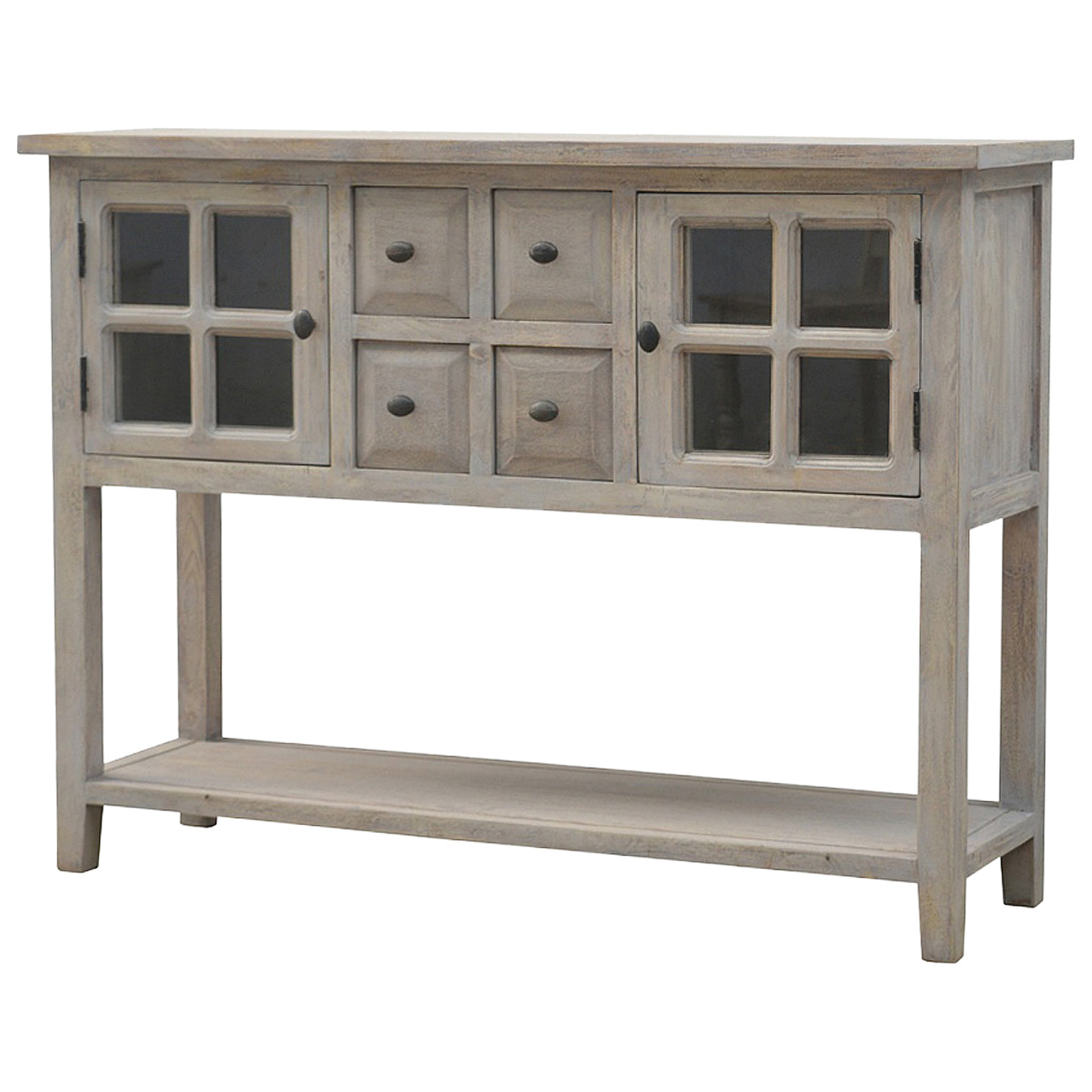 2 Door 4 Drawer Glazed Console - Image 3