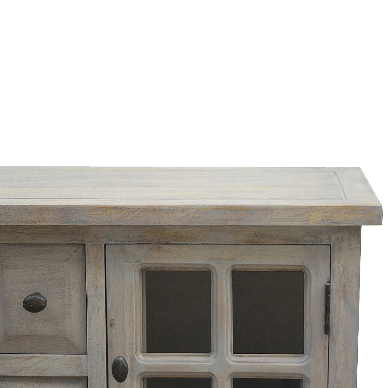 2 Door 4 Drawer Glazed Console - Image 4