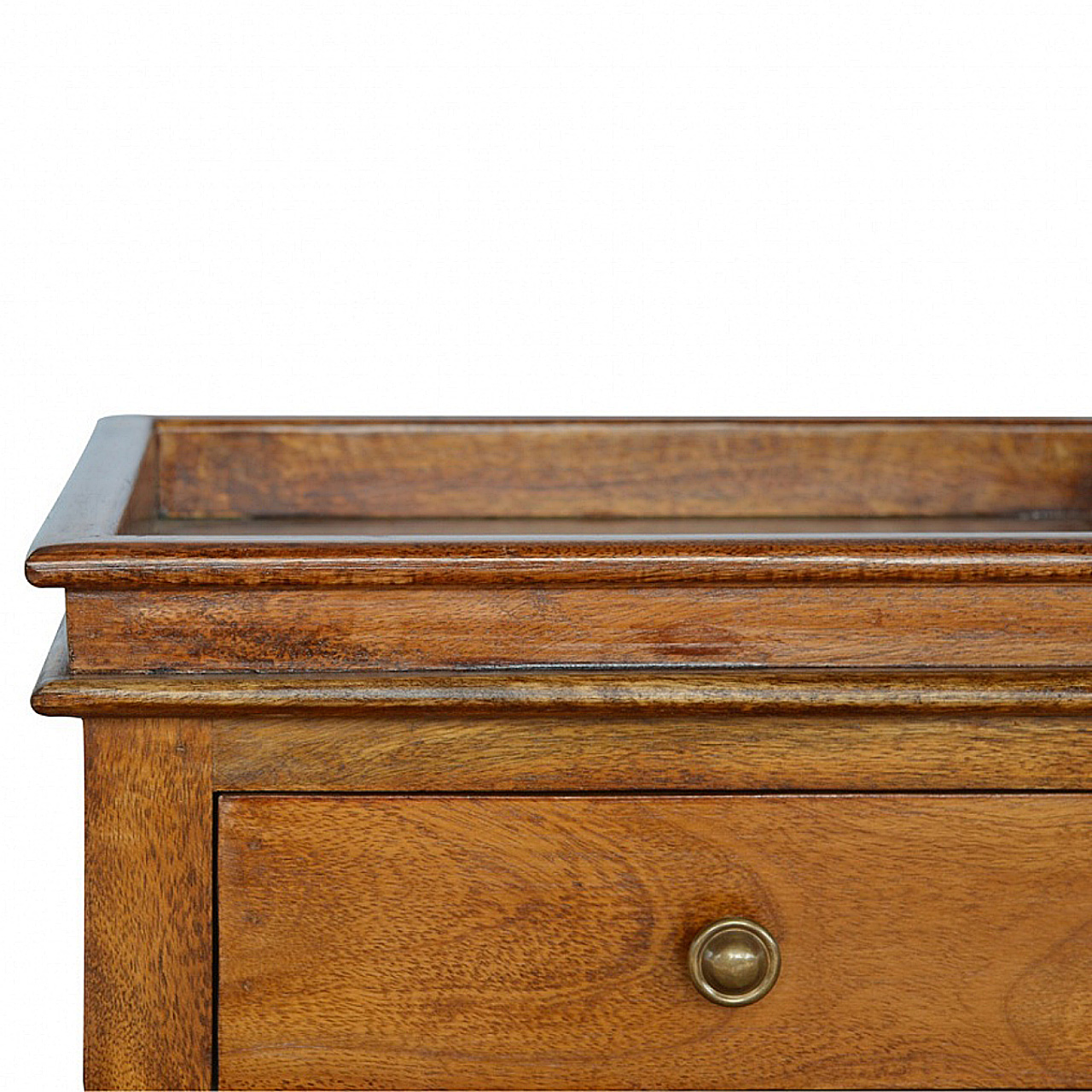 Solid Wood Criss-Cross End Table - Image 4