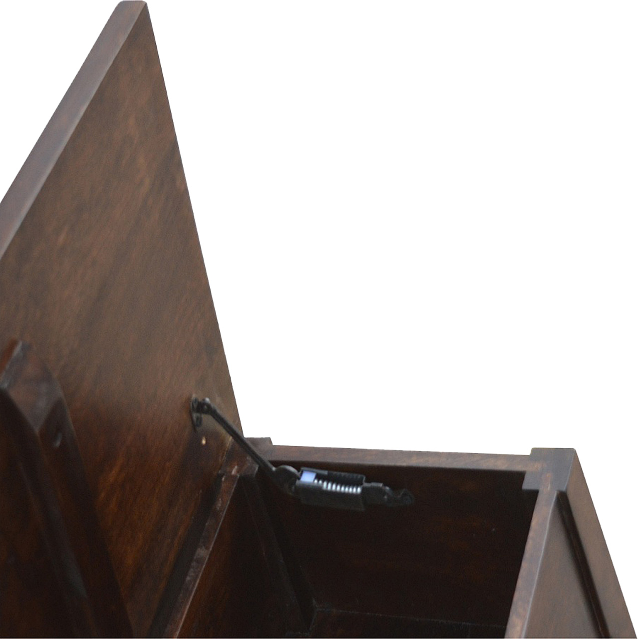 Walnut Hallway Storage Bench - Image 5
