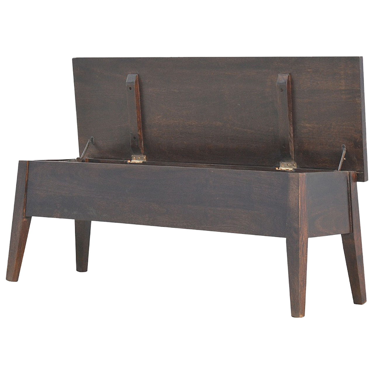 Walnut Hallway Storage Bench - Image 9