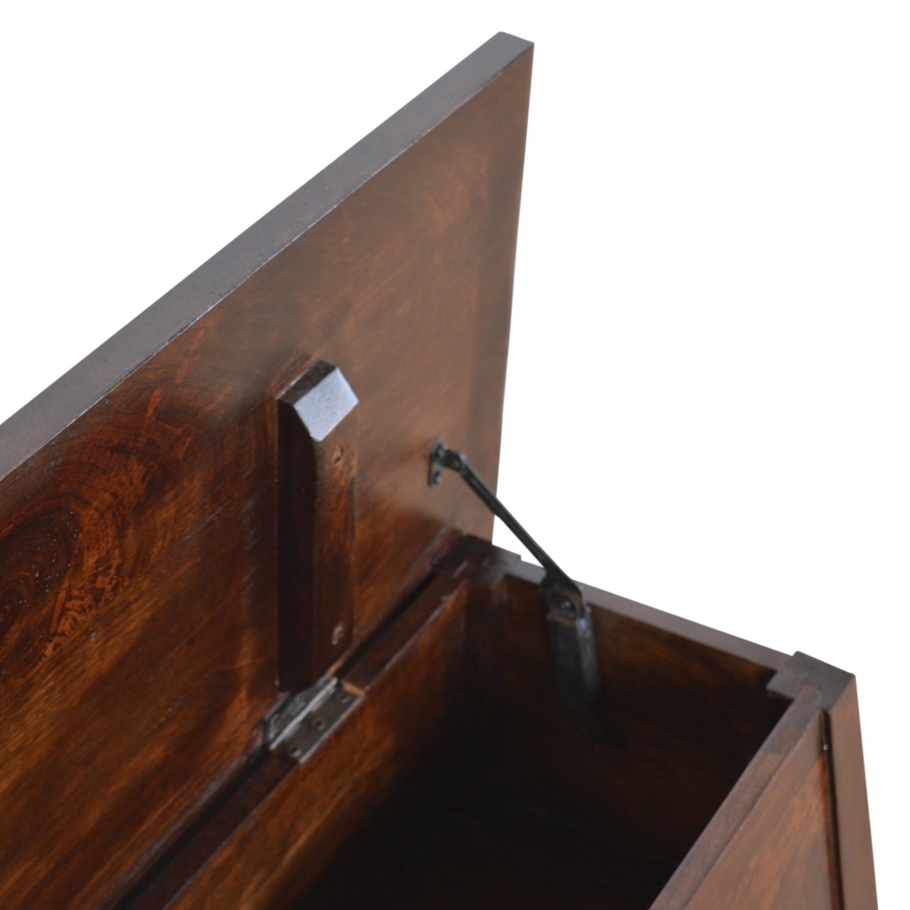 Chestnut Lid Up Storage Bench - Image 8