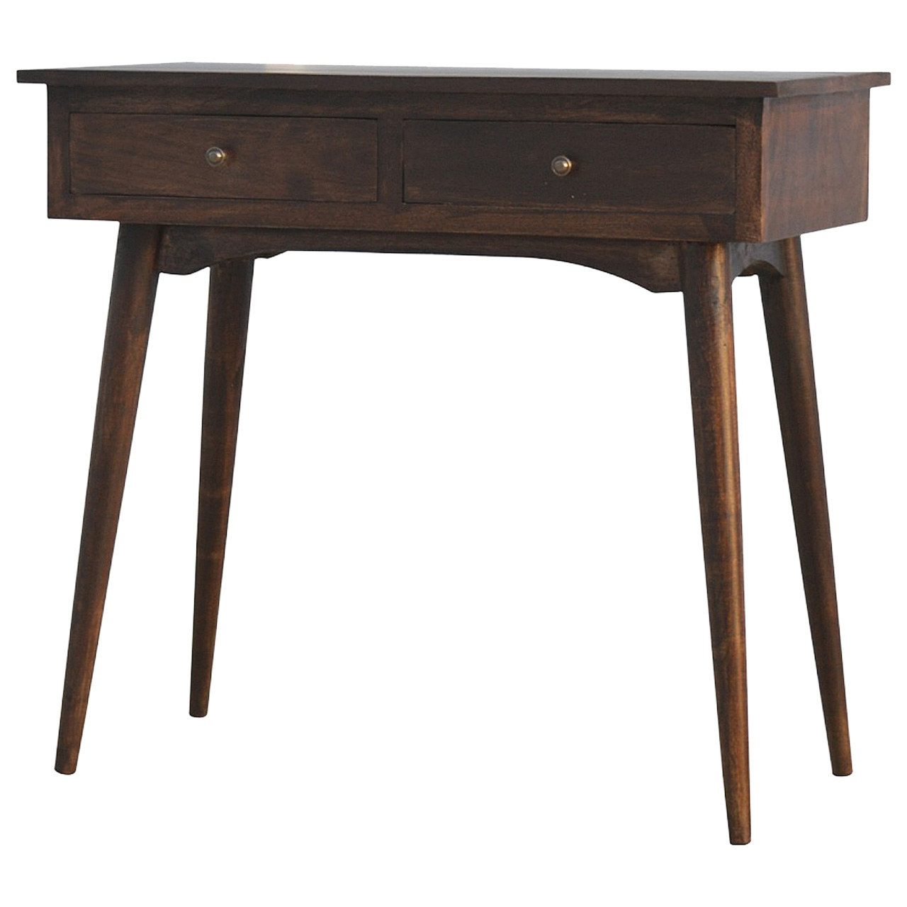 2 Drawer Walnut Hallway Console - Image 3