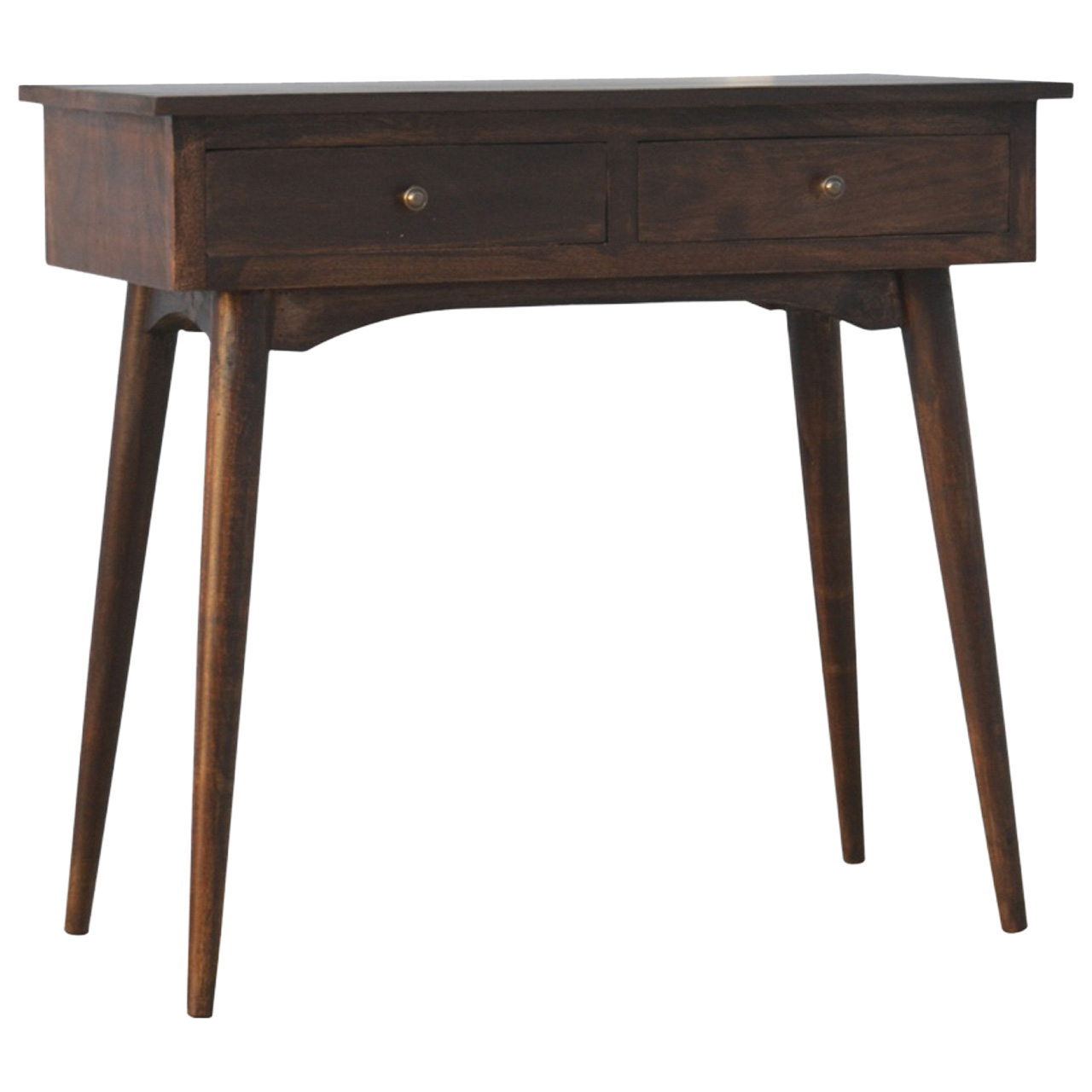 2 Drawer Walnut Hallway Console - Image 2