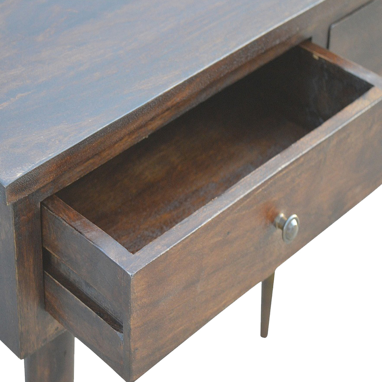2 Drawer Walnut Hallway Console - Image 4