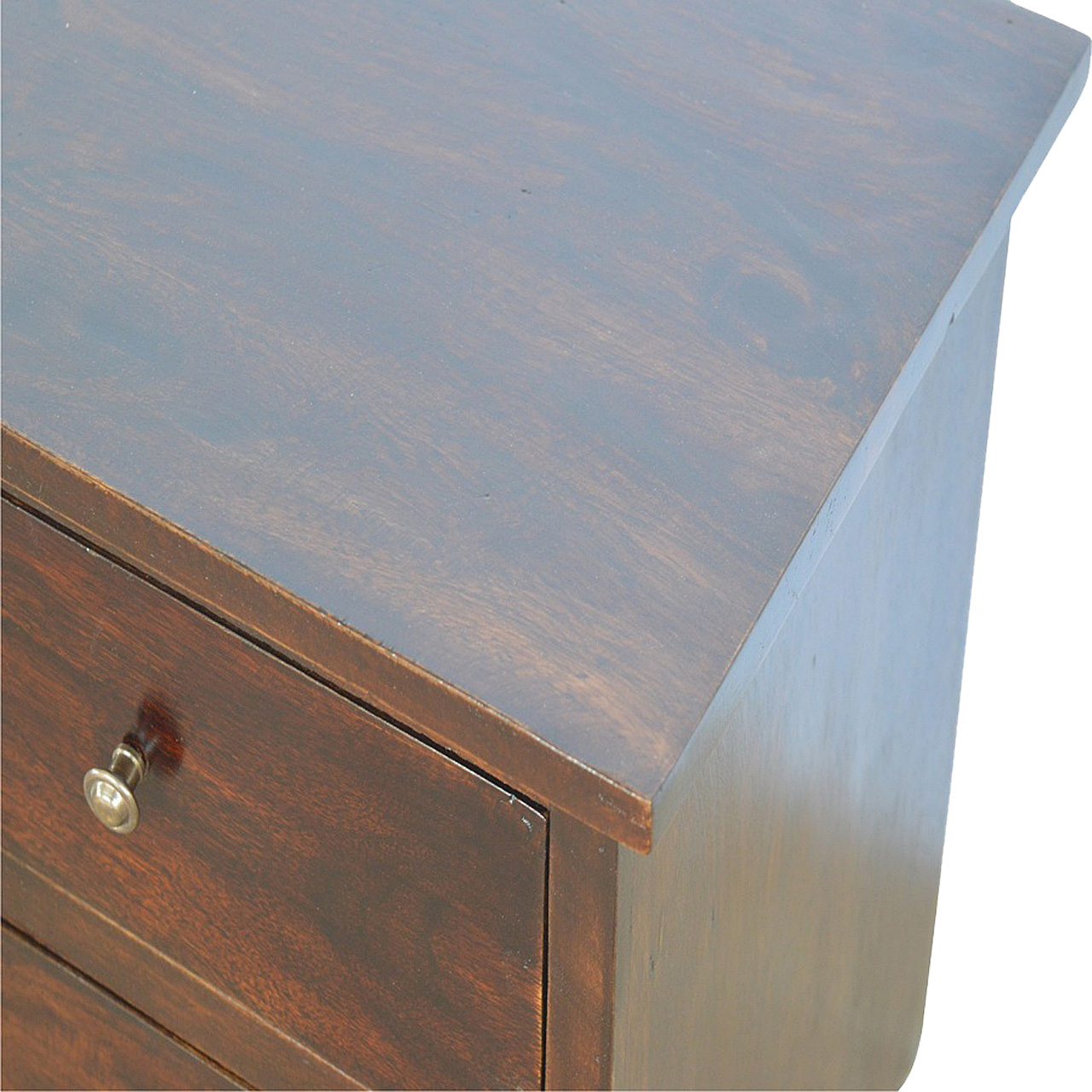 Walnut 2 Drawer Nordic Bedside - Image 4