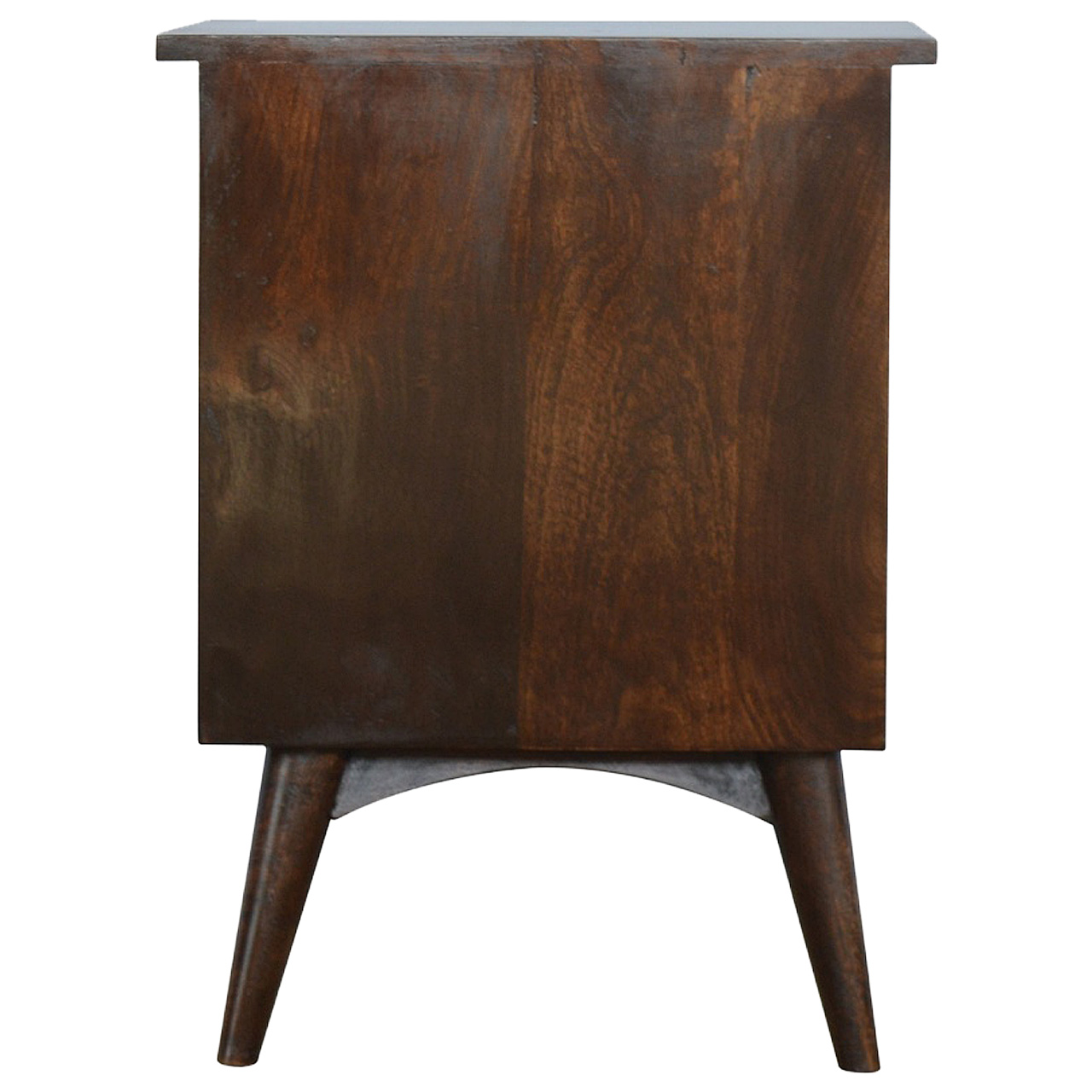 Walnut 2 Drawer Nordic Bedside - Image 9