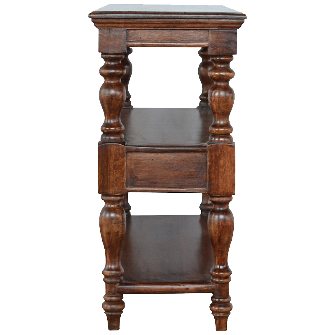 Solid Wood Turned Leg Console Table - Image 7