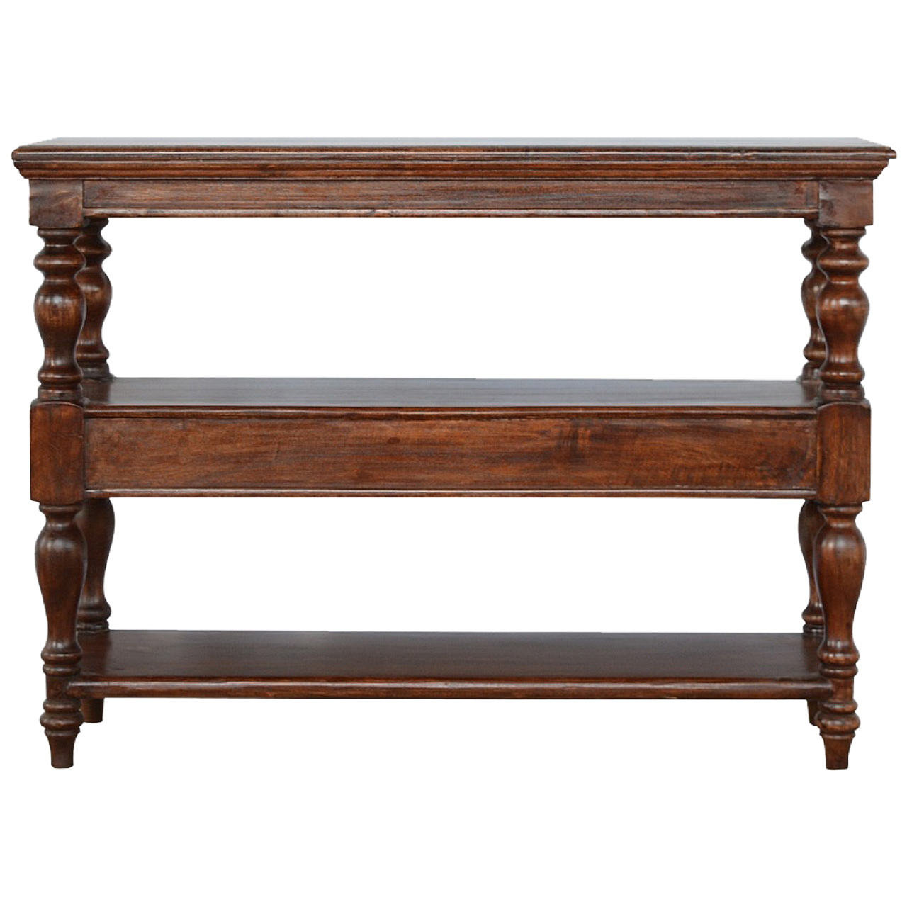 Solid Wood Turned Leg Console Table - Image 9