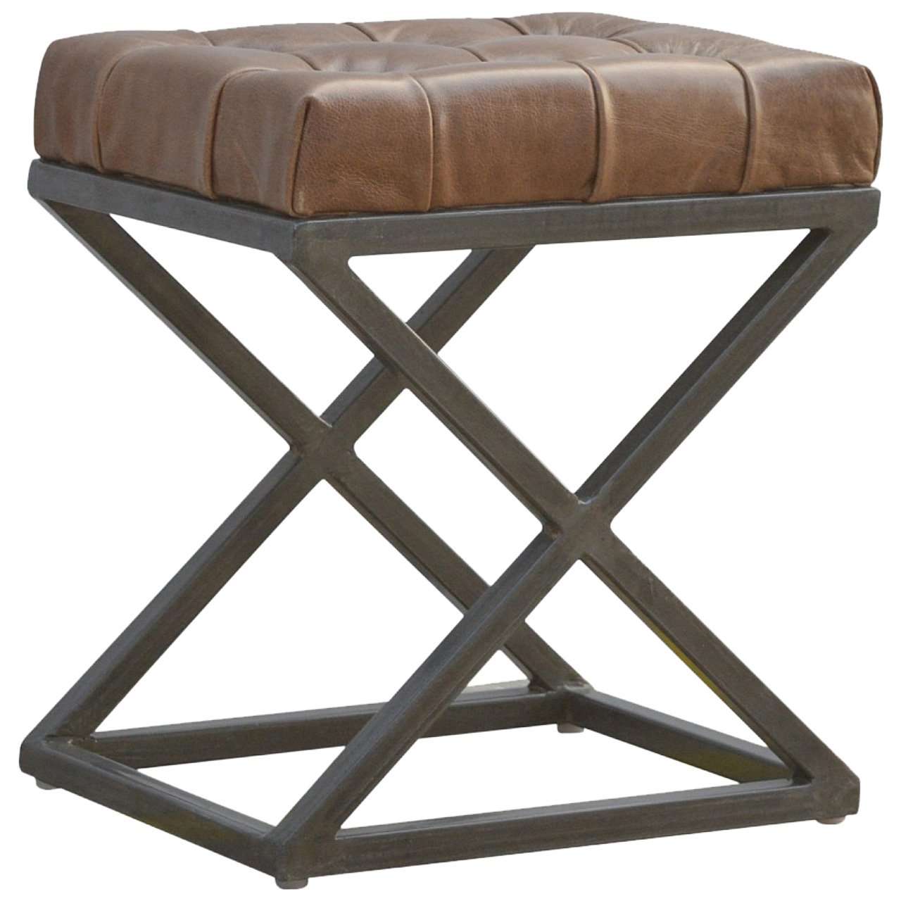 Industrial Cross Metal Coffee Table - Image 2