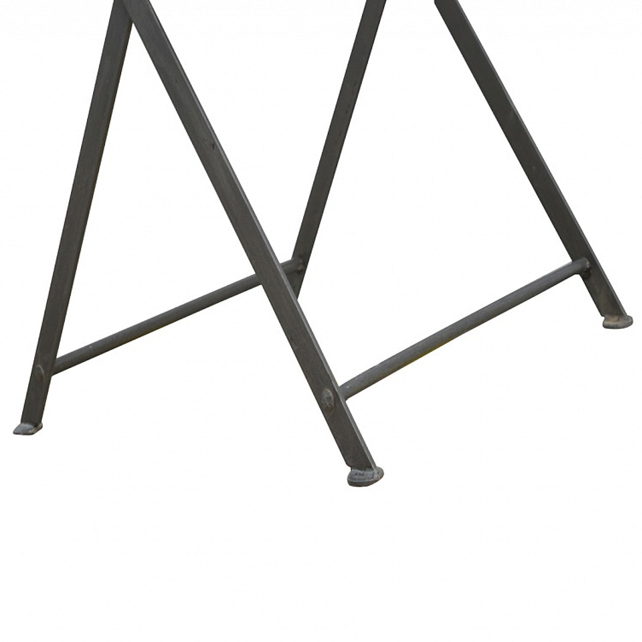 Wood Tray With Cross Iron Base - Image 6