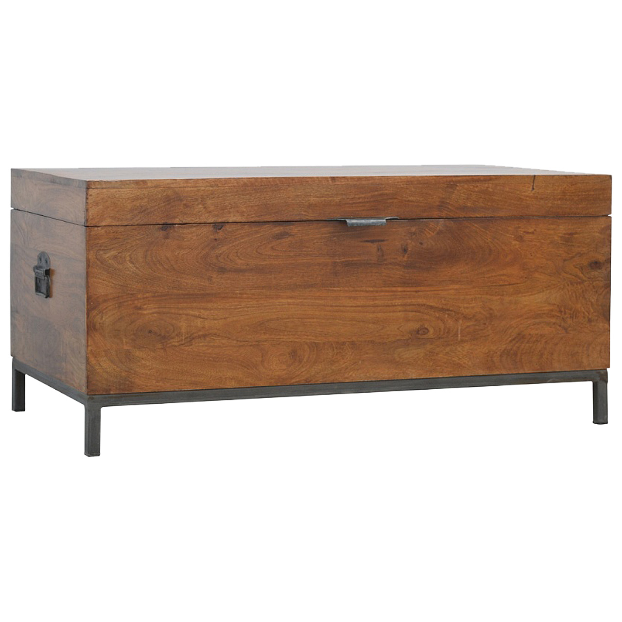 Industrial Wooden Storage Box - Image 3